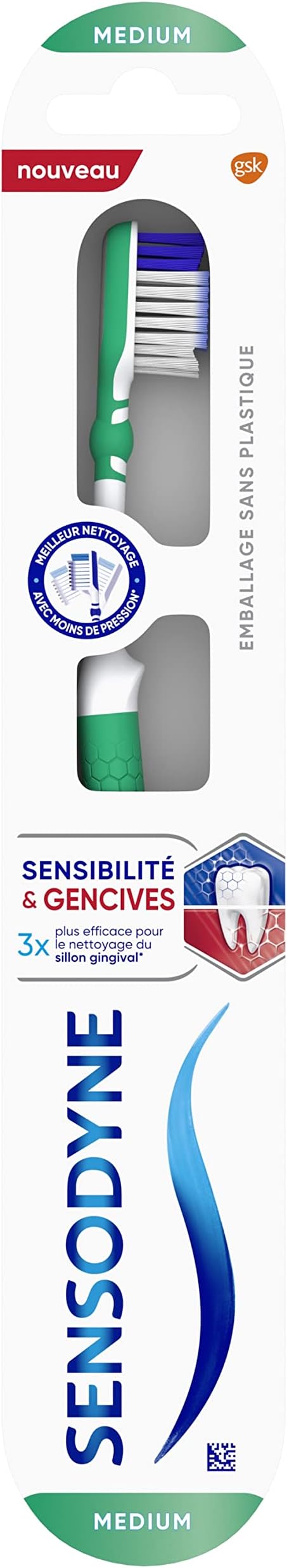 Medium Sensitivity & Gum Toothbrush for Gentle Cleaning of Sensitive Teeth, Dental Sensitivity, Without Damaging Gums, Random Colour