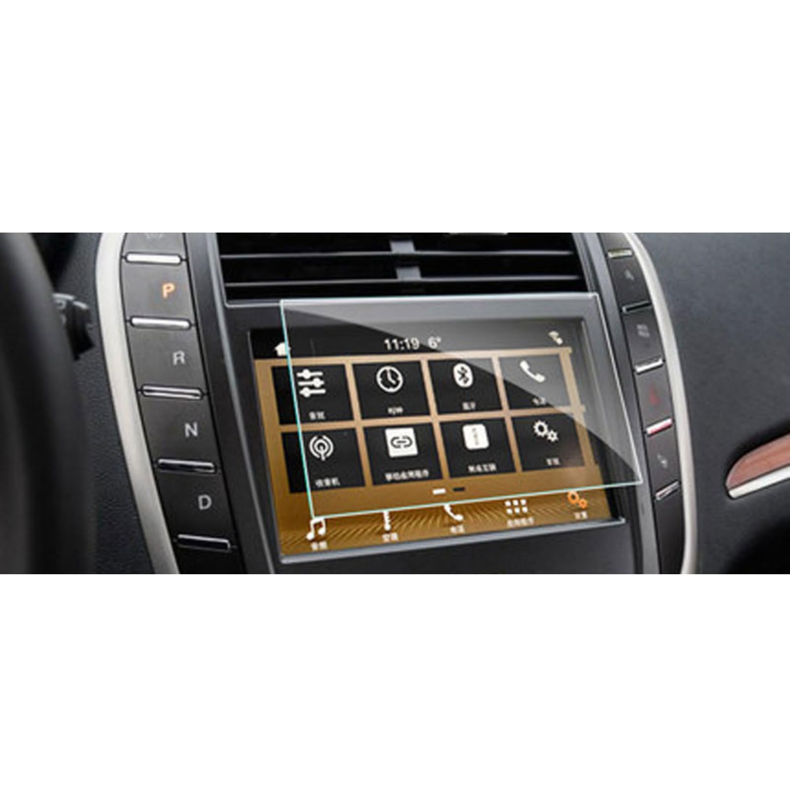 Nawigacja samochodowa Szkło hartowane Ekran LCD Folia ochronna Naklejka Osłona Dla Lincoln MKC MKZ MKS MKT MKX 2016-2017