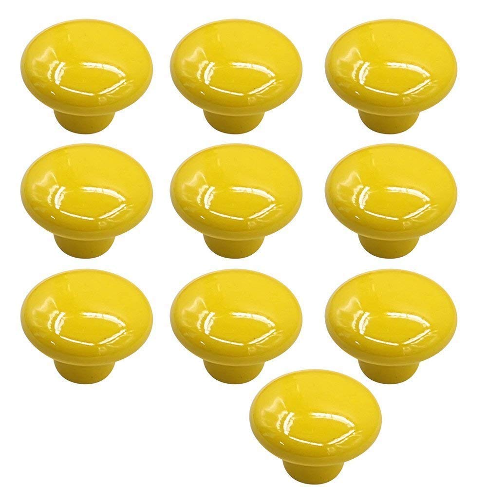 Pomos redondos de cerámica para cajón, aparador de cocina, 32 mm