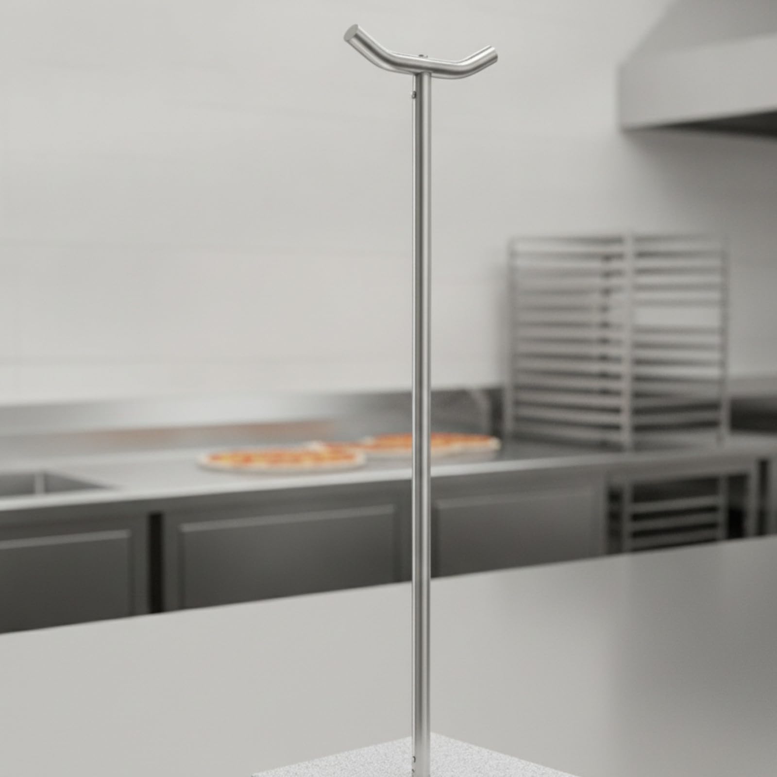 MagiDeal Soporte para Mango Pala Estable | Diseño Vertical Compacto, Soporte para Pala Pizza, Pizzerías, Pizzeros, Panaros
