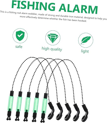 Miniatura 4 de Toddmomy Alarma de pesca Accesorios de pesca Indicador de mordedura de carpa Alarma de pesca de hierro Percha de alarma de pesca Suministros de