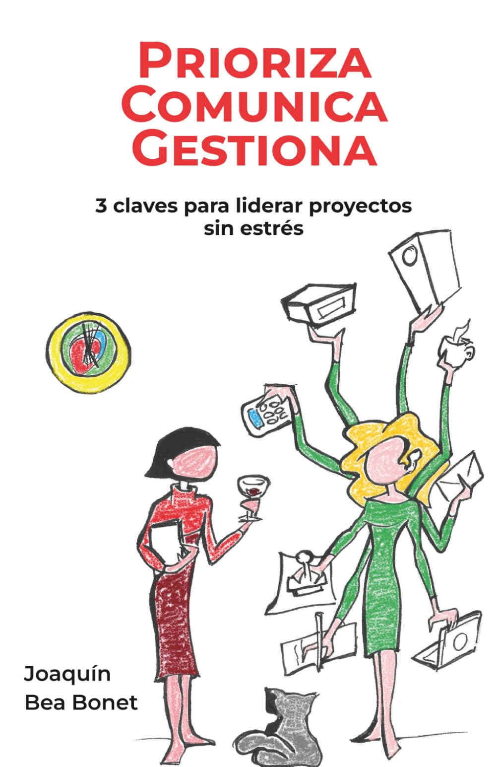 Prioriza, Comunica, Gestiona. 3 claves para liderar proyectos sin estrés: Liderazgo, productividad y estrategias clave en la dirección de proyectos ... KPI, la IA y hasta a una invasión alienígena.