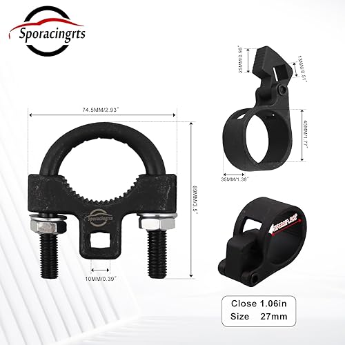 Miniatura 2 de Sporacingrts Herramienta de extracción de barra de acoplamiento cuadrada de 12 pulgada y herramienta de barra de acoplamiento interior de 38