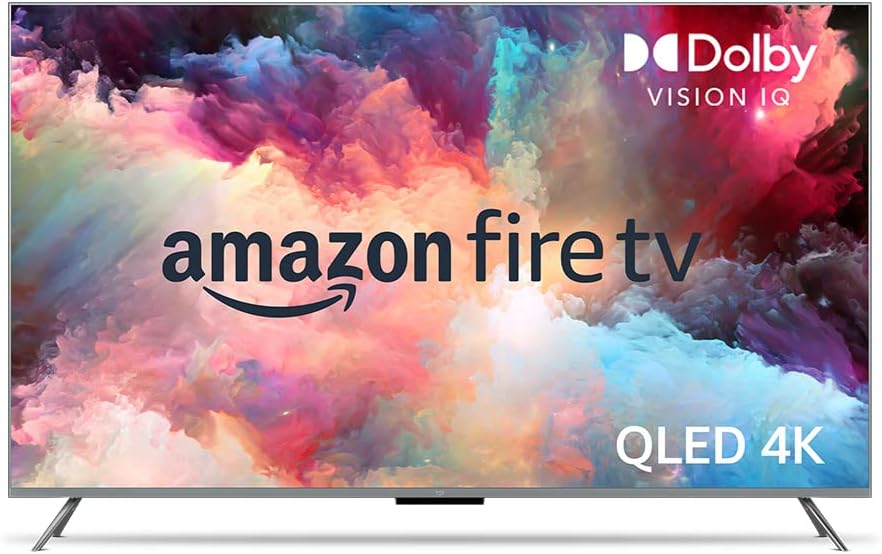 Fire TV 75" Omni QLED Series 4K UHD smart TV, Dolby Vision IQ, Fire TV Ambient Experience, local dimming, hands-free with Alexa
