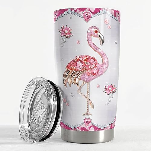 Vista 35 de SANDJEST Vaso de llama – Taza de viaje para café con aislamiento de acero inoxidable de 20 onzas – Regalos de llama para mujeres, niñas