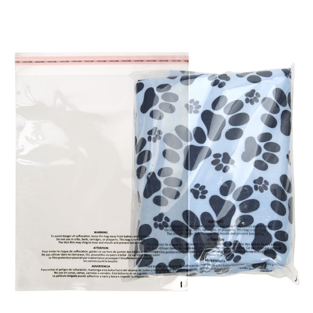 Clear Poly Bags | 100 Pack | 11 x 14 | Amazon FBA Shipping Bags with Suffocation Safety Warning Printed on Bag in Multiple Languages | Product Packaging for Amazon FBA Sellers | PFW1114A﻿