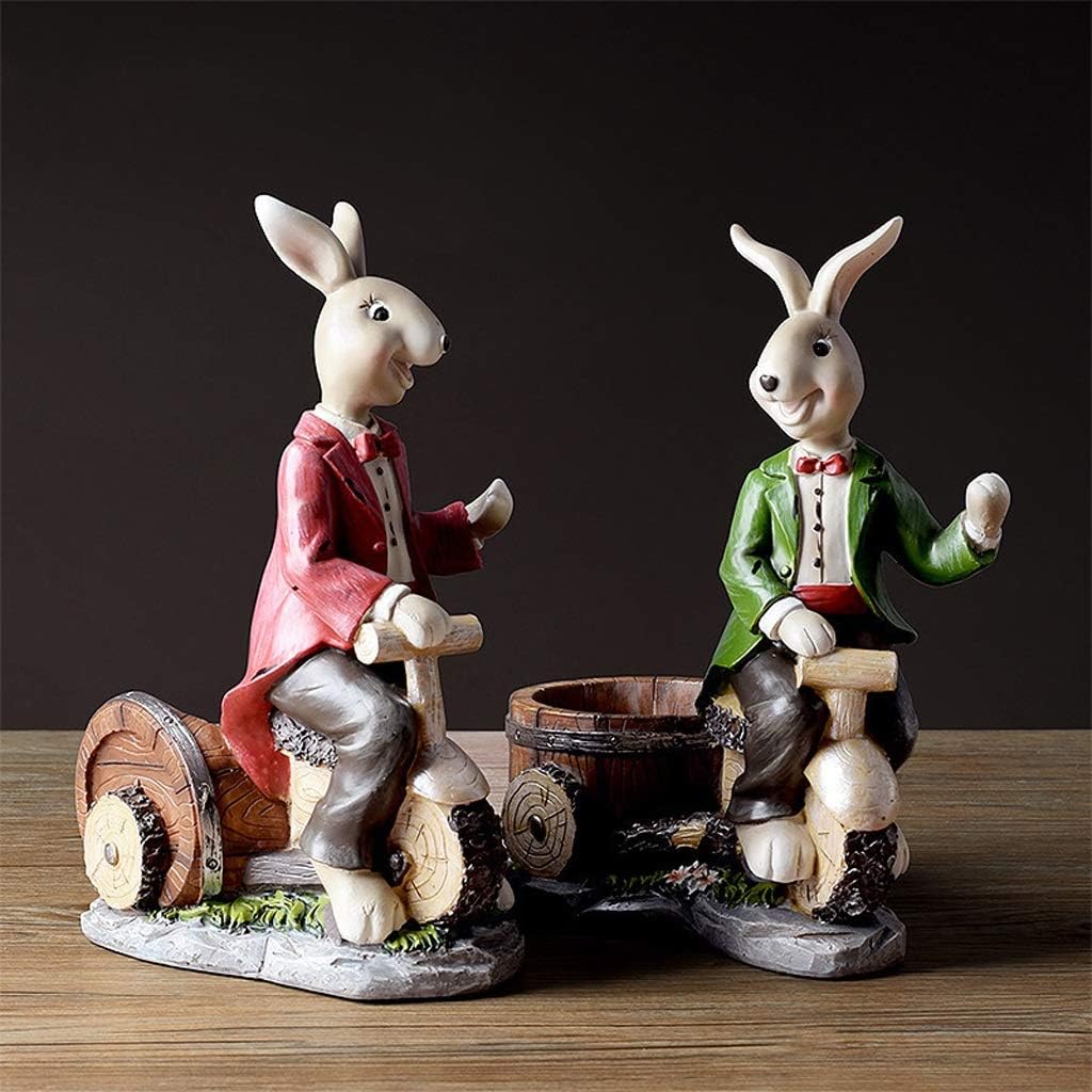 Wine Rack Rabbit Wine Bottle Sculptures and Figurines Decor Animal Wine Racks Used for Gifts for Home Decor Kitchen Decor（Two Styles） Wine Bottle Holder (Color : 1) (Brass)