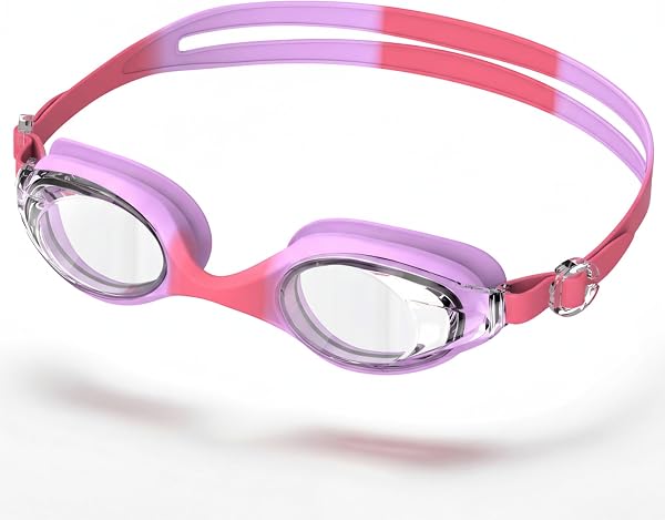 Lunettes de natation enfants HD anti-buée: Protection UV | Bandeau élastique monobloc | Joint en silicone | Unisexe (3-14 ans) - 1