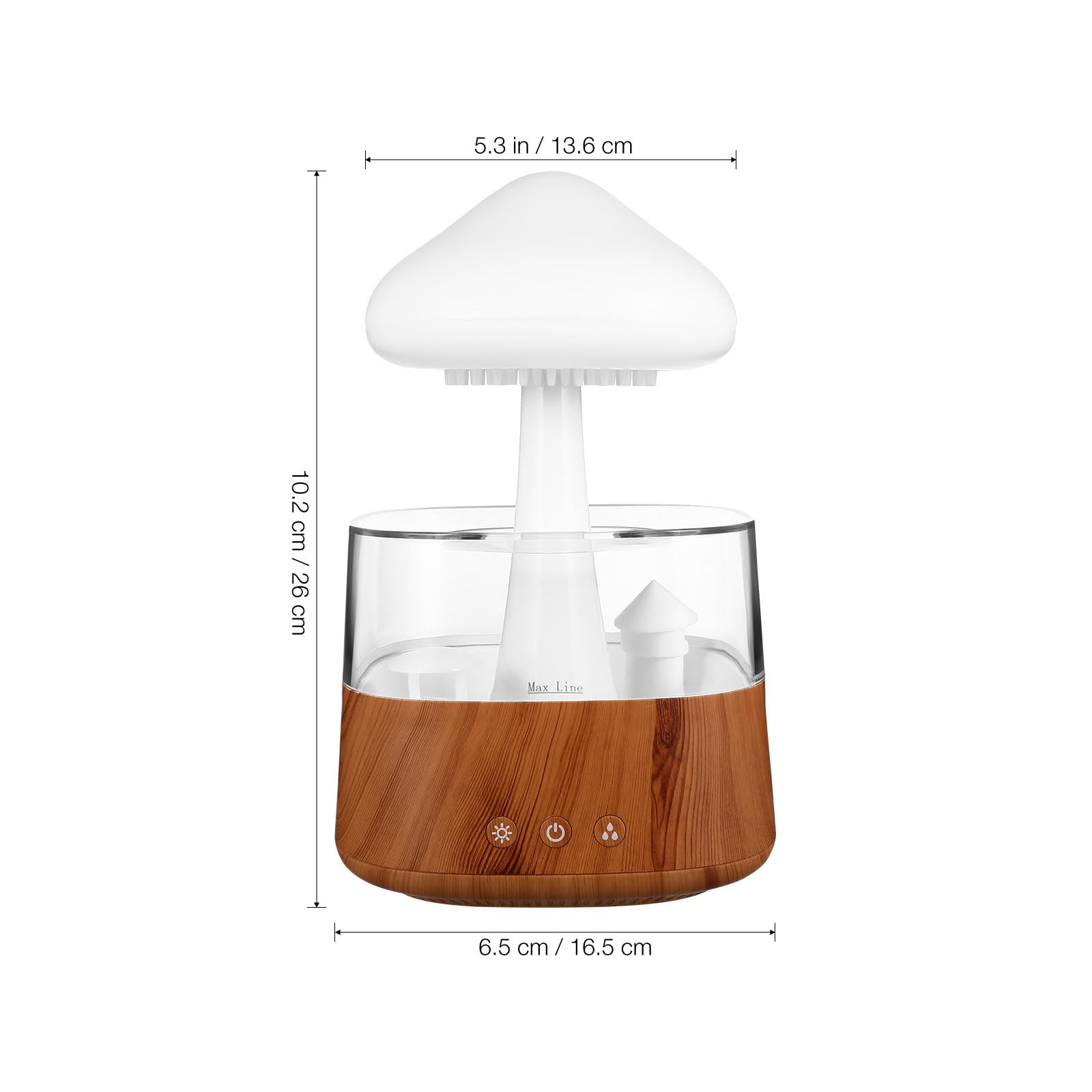 Umidificatore Diffusore di Aromi 450ml Luce Notturna per Scrivania