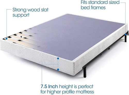 Miniatura 4 de Base estándar para colchón, metal, soportes de madera, fácil montaje de Zinus Walter