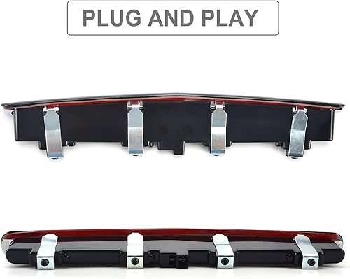 Miniatura 4 de Para Camaro LED 3 Tercera Luz de Freno, Accesorios de Luz de Freno Trasera Centro de Repuesto Alto Montaje Montaje Montaje Negro Ahumado para Camaro