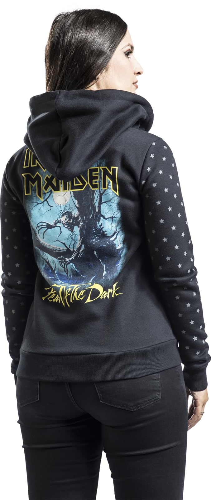 Iron Maiden Fear of The Dark Frauen Kapuzenjacke schwarz Band-Merch, Bands