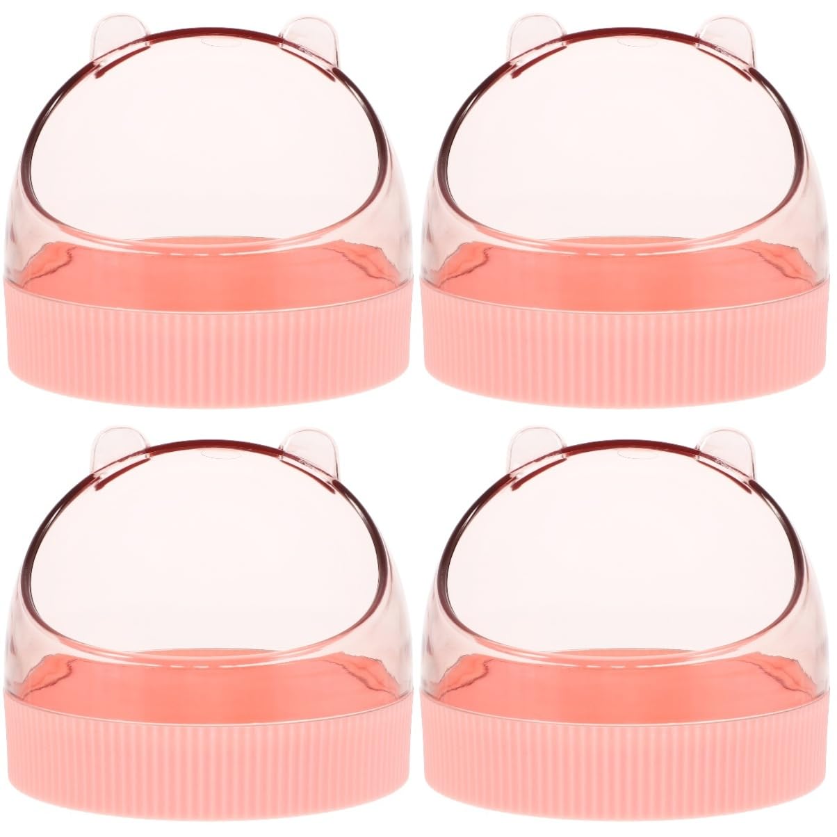 FRCOLOR 4pezzi Ciotola Da Appendere Per Criceti e Piccoli Animali Ciotola Per Cibo e Materiale Sicuro e Accessorio Indispensabile Per Criceti Cincillà e Porcellini Design Carino