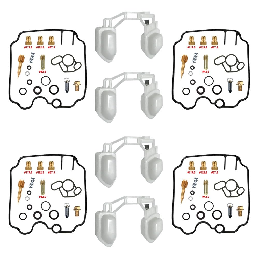 Kit Reparación Carburador FZR750R 1989-1990 750cc 4 Cilindros | para FZR750RW 750R OW01 FZR reparación piezas moto carburador revisión repuesto aguja membrana chicleres