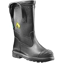 HAIX Fire Hunter USA Womens Waterproof Composite-Toed Firefighting Boots with Anti-Slip Sole and Cushioned Insole