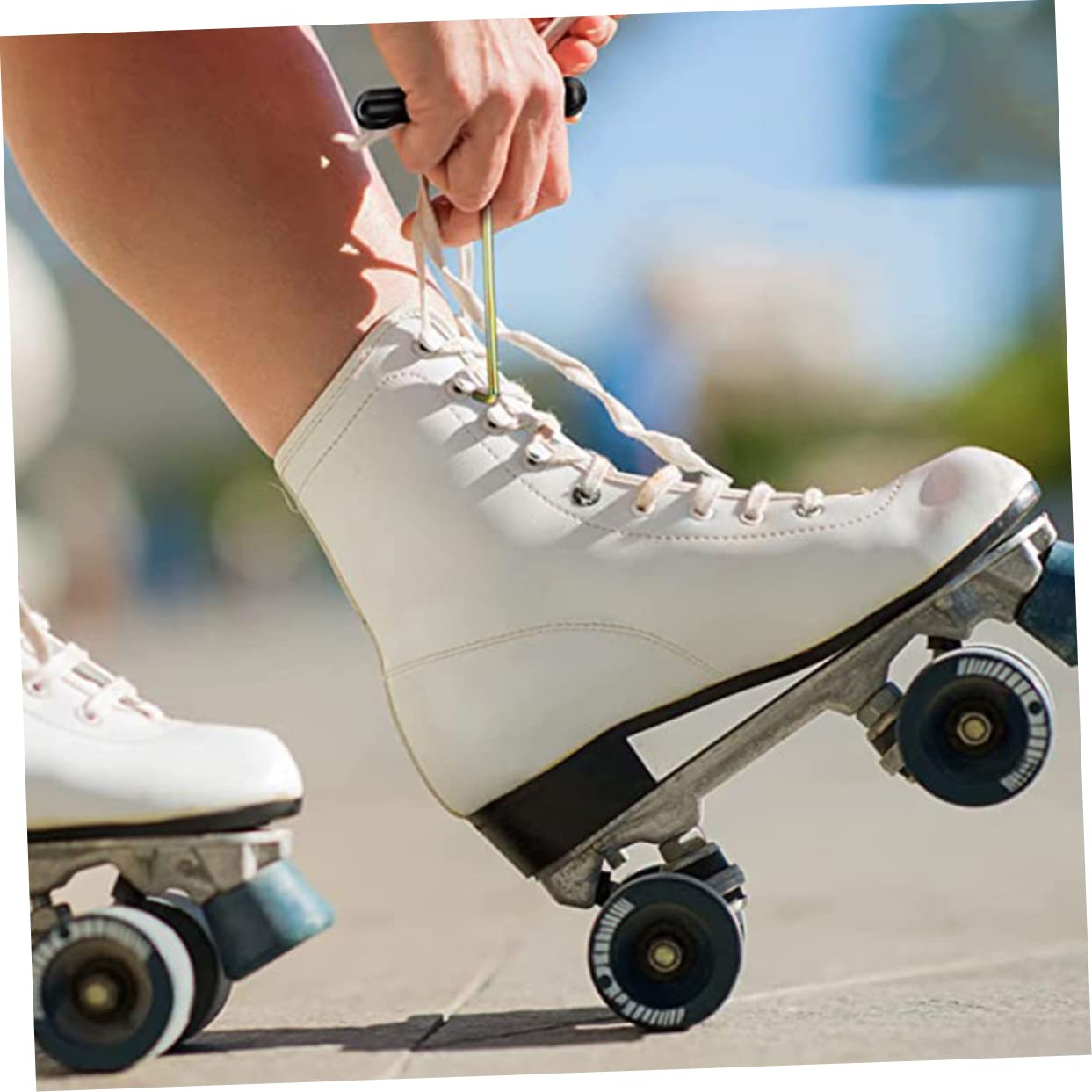 WHAMVOX 12Pcs Ergonomic Shoe Lace Tightening Tools Portable Spring Pullers for Easy Shoelace Durable T Hook Design for Comfortable Grip and Quick Use