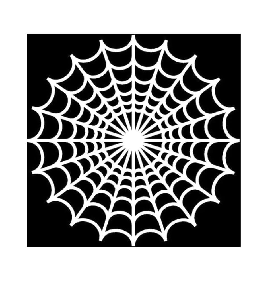 Auto Accessory Spider Web Stickers Waterproof PVC Vinyl Decals for Car Motorcycle Laptop(White)