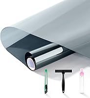 Vista 11 de FuFin Película de privacidad para ventana totalmente opaca con herramientas de instalación gratuitas, material PET a prueba de explosiones, bloquea