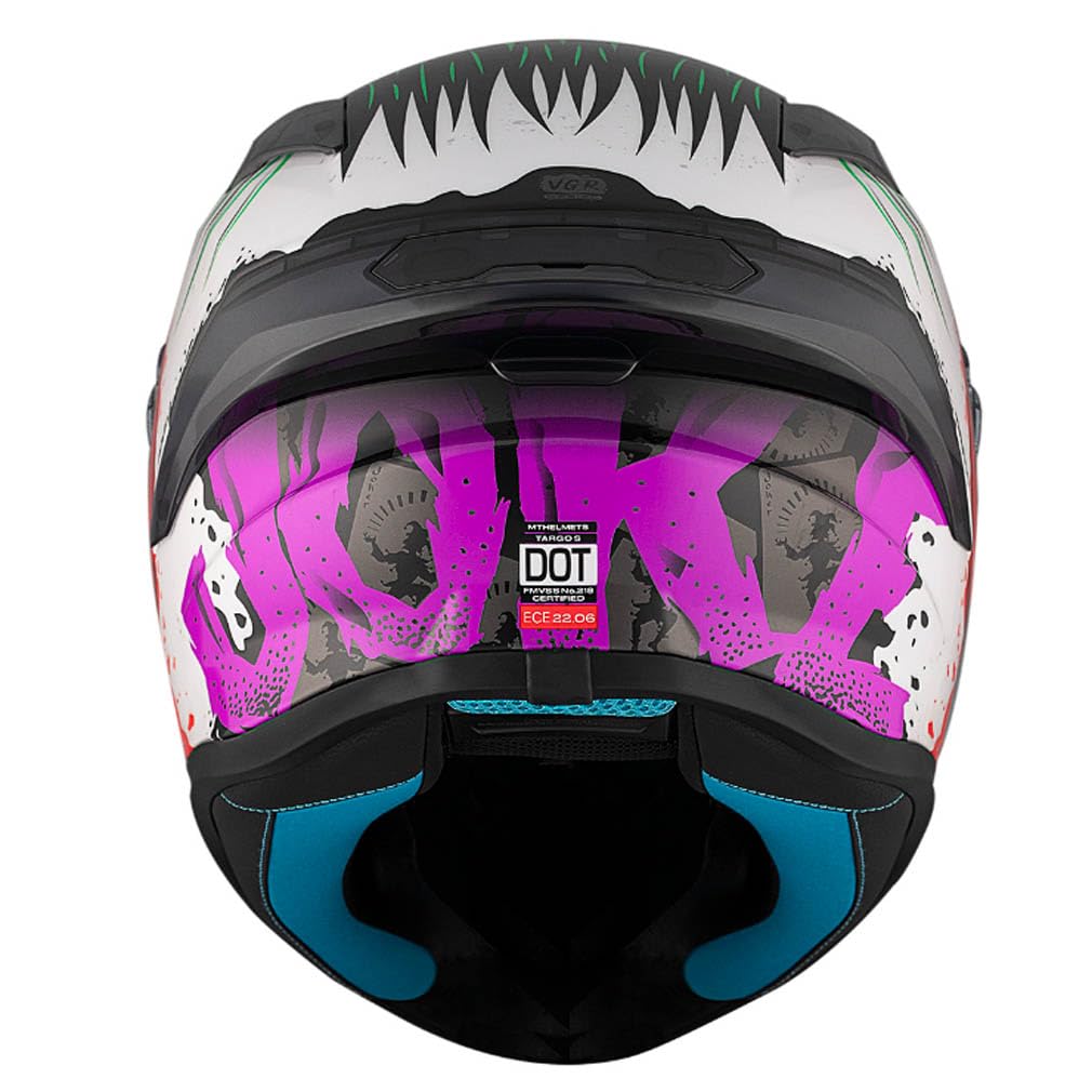 MT Helmets Targo S Joke - Casco de Moto Integral Joker Homologado 22.06