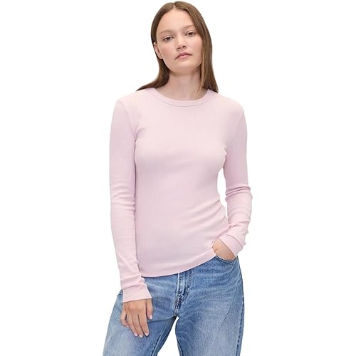 Gap Womens Long Sleeve Essential Ribbed Top