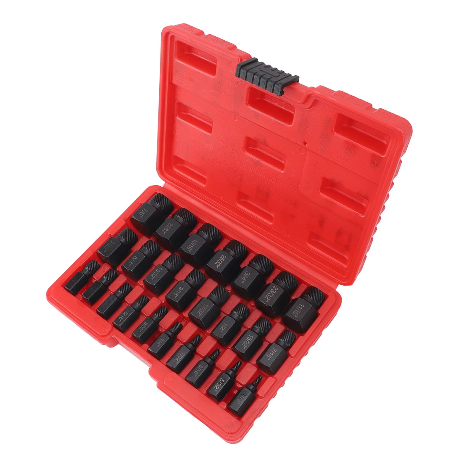 Juego de Extractores de Tornillos de 25 Piezas, Extractor de Pernos de Fácil Extracción con Cabeza Hexagonal, Herramienta de Extracción de Acero Estructural de Aleación para Sujetadores