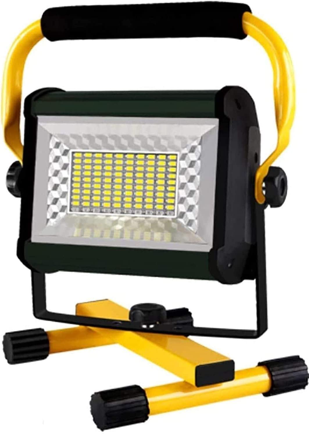 luz de Trabajo LED portátil 100W luz de Trabajo LED alimentada por batería con 4 Modos de Brillo | Proyector Impermeable IP65 para Taller, Sitio de construcción, Garaje