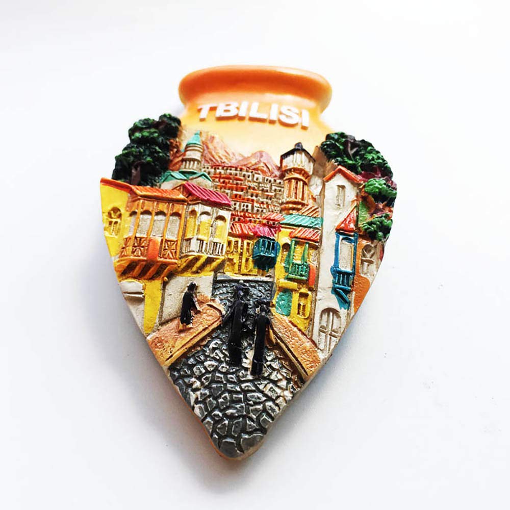 Orlybar Aimant De Réfrigérateur En Bois 3D Tbilissi Georgia