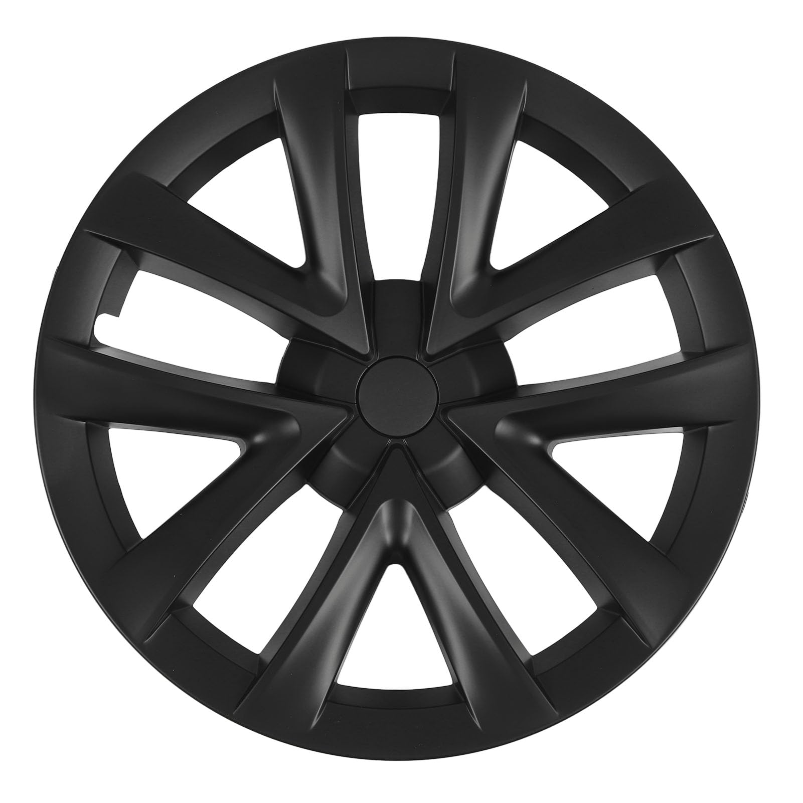 Photo 1 of 18 Inch Wheel Hub Caps for Tesla Model 3 2017-2023, 4 Wheel Cover Hubcaps with 4 Center Marks, Anti Scratch Wheel Rim Protector, Replacement Wheel Covers for Tesla Model 3 (Matte Black)