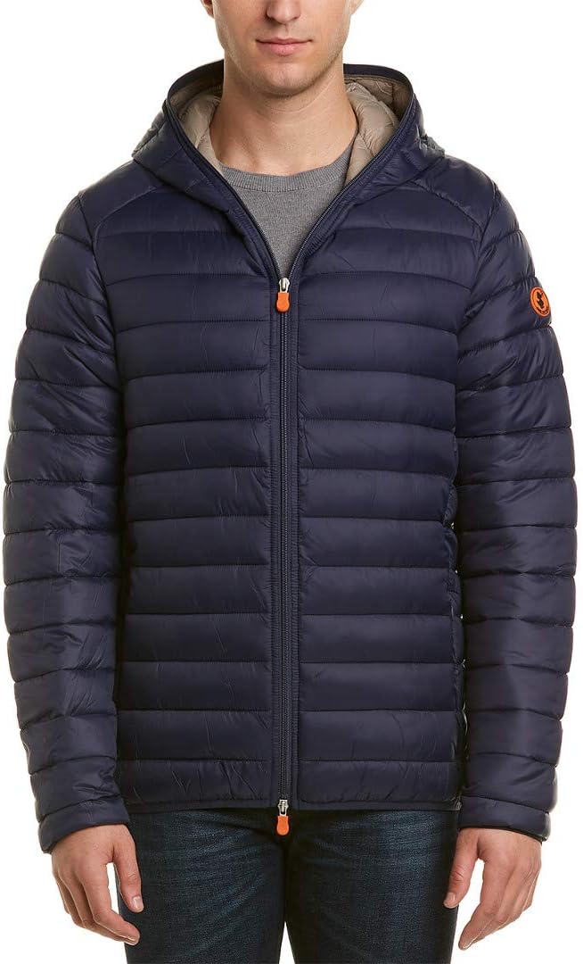 Save The Duck Men's Giga Hooded Jacket Navy Blue XL