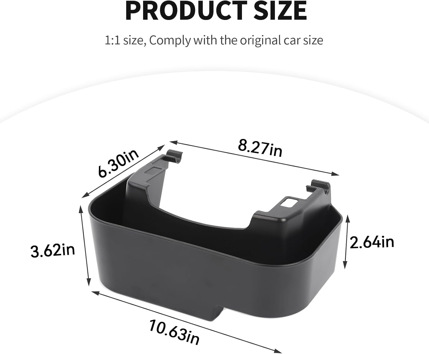 JeCar Storage Tray Center Console Storage Box Pocket Organizer Interior Accessory Compatible with Jeep Wrangler JL JLU 2018-2024 & Gladiator 2020-2024