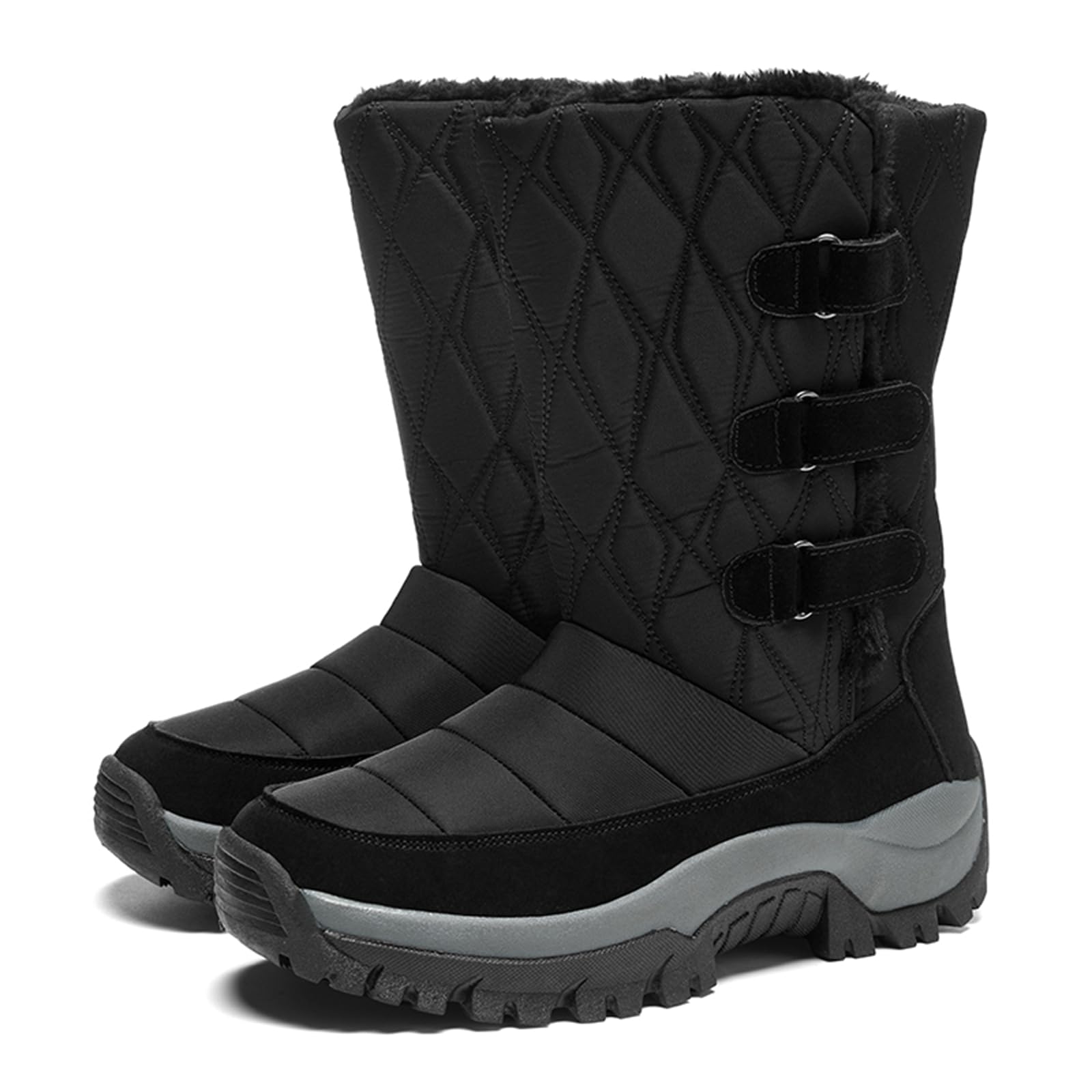 Onewus Moda damska outdoorowe śniegowce z zapięciem na klamrę na zimną pogodę