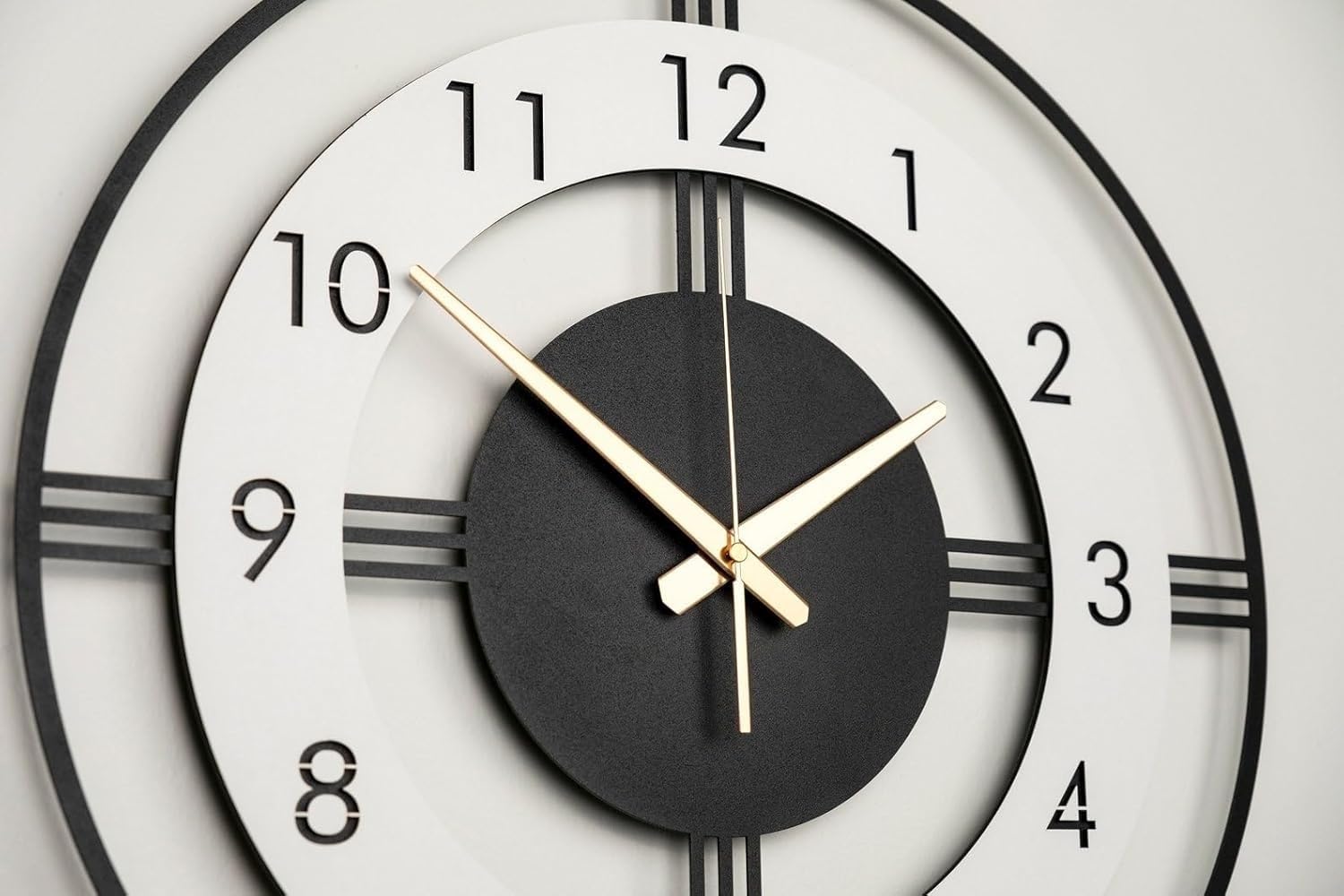 Designer Metal Wall Clock - Large & Stylish -2 Designer Metal Wall Clock - Large & Stylish -2