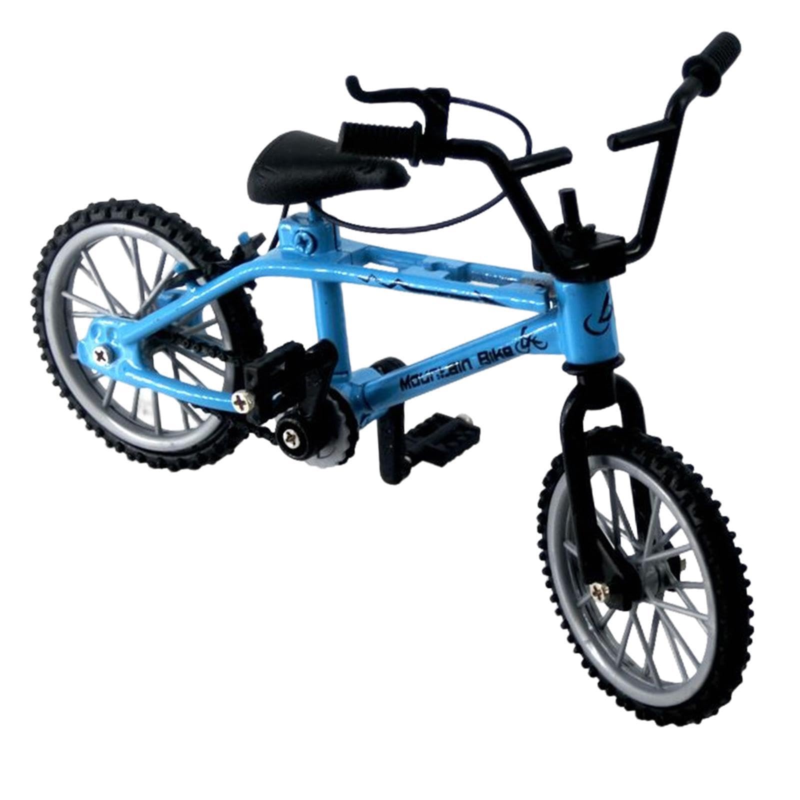 AUYXSSZ Mountain Bike Toys Featuring Mini Bicycle Model Choice For Children Adding Fun Interactive Elements To Everyday Playtime Finger Bikes Toys For Kids, Blue, 11x8cm