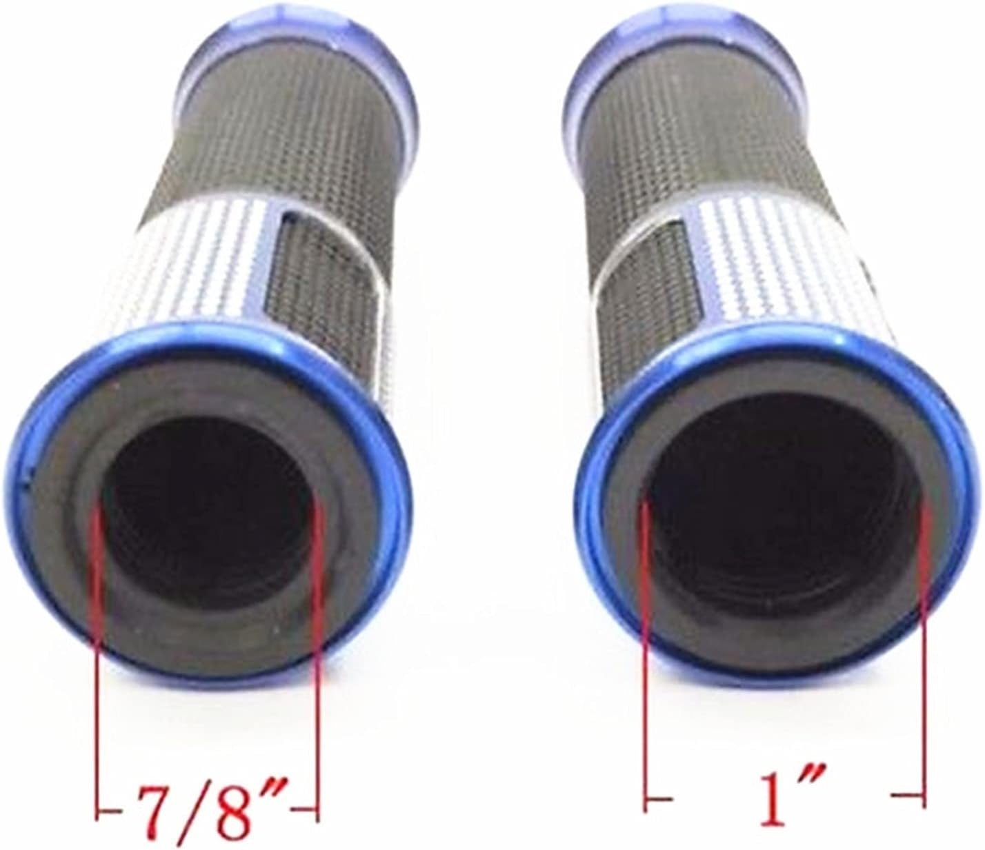 Pair 7/8 "22mm Motorcycle Handlebar Hand Grips Red and Black for Honda for CBR 600/1000 CB 599/600 for Yamaha for Suzuki for Kawasaki Handle Grip