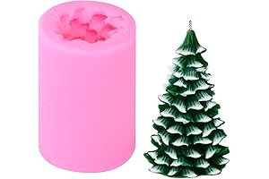3D Christmas Tree Candle Mold: Silicone Molds for Candle Crafting