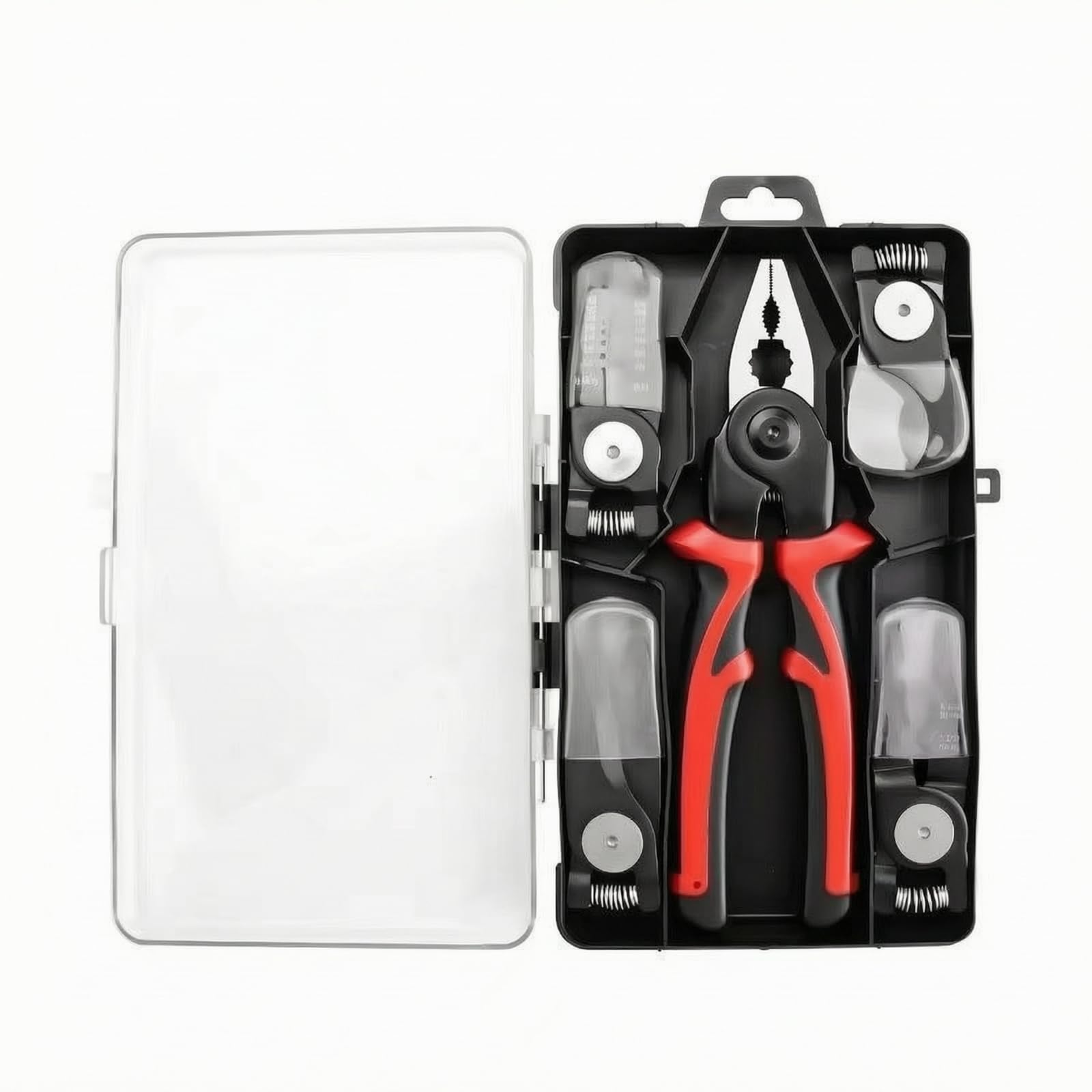 Ergonomisch Wechselkopfzange | 5-in-1 austauschbares Design, komfortabel, für Elektroinstallation, Elektriker