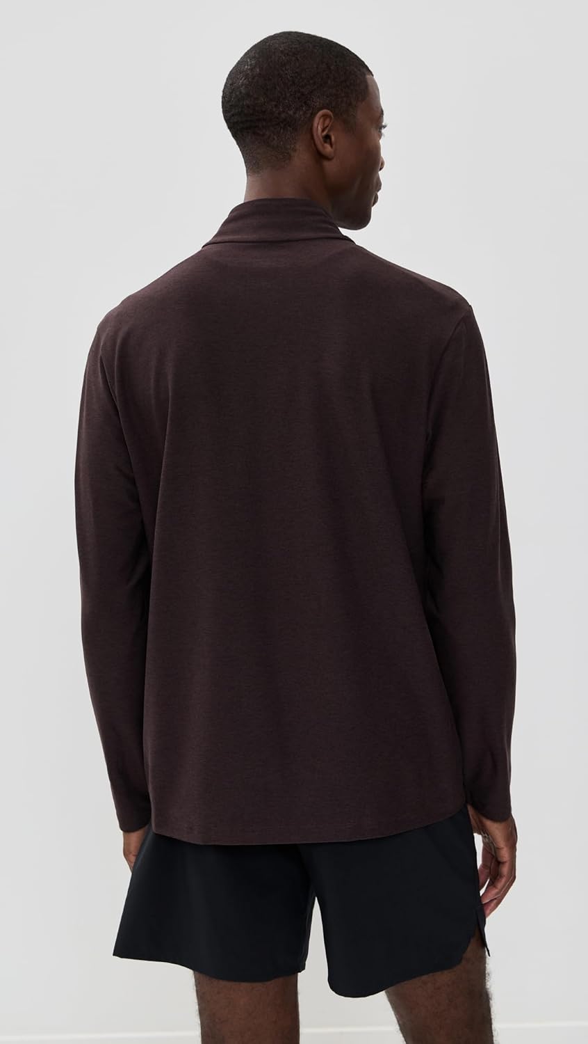 Beyond Yoga Men's SPACEDYE TERRAIN MENS QUARTER ZIP PULLOVER - Image 4