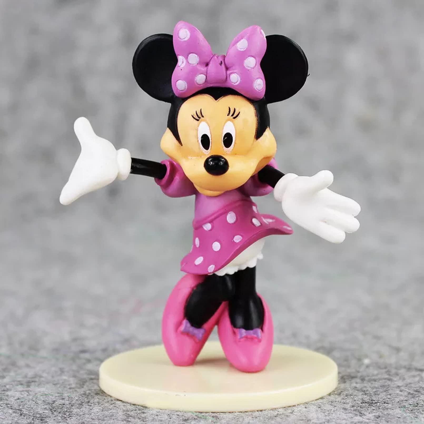 Amazon.co.jp: 6個/ロットミッキーマウスフィギュアミニーデイジー