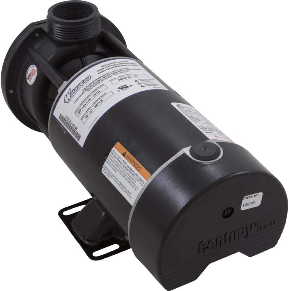 Waterway Plastics 3420310-15 3/4 hp 115V 2-Speed Spa Pump 1 2" Center Discharge