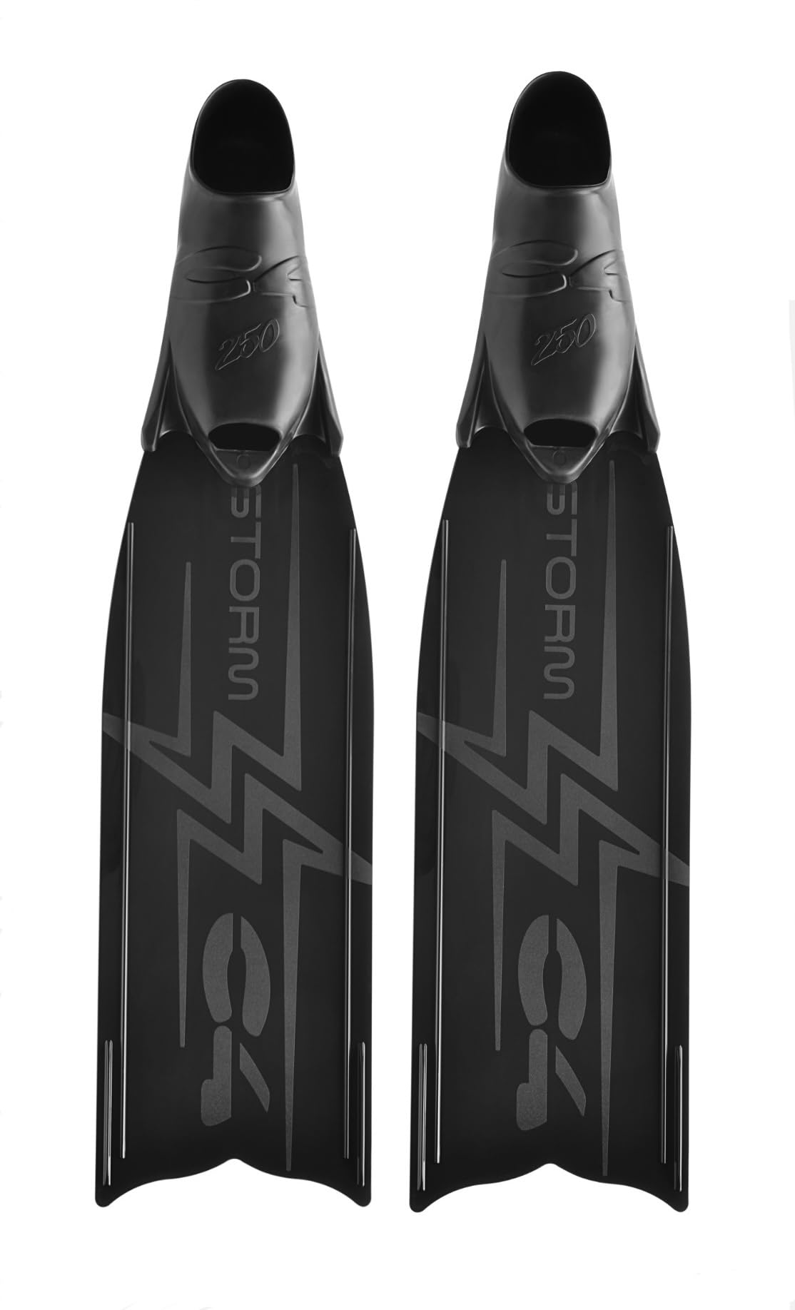 C4 Pinne STORM - Pala Soft in Tecnopolimero e Scarpetta 250 Apnea Pesca Subacquea