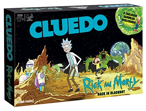 Winning Moves - Cluedo - Rick and Morty - Rick and Morty Merch - Age 17+ - German