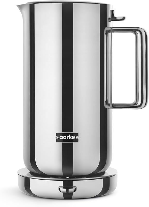 Kettle - Electric Stainless Steel Tea Kettle 1.2L (40oz), Steel | Temperature Control, Non-Drip Spout, Double-Wall Construction, Dry Boil Protection, Heat-Safe Handle, LED Cool-Down Indicator