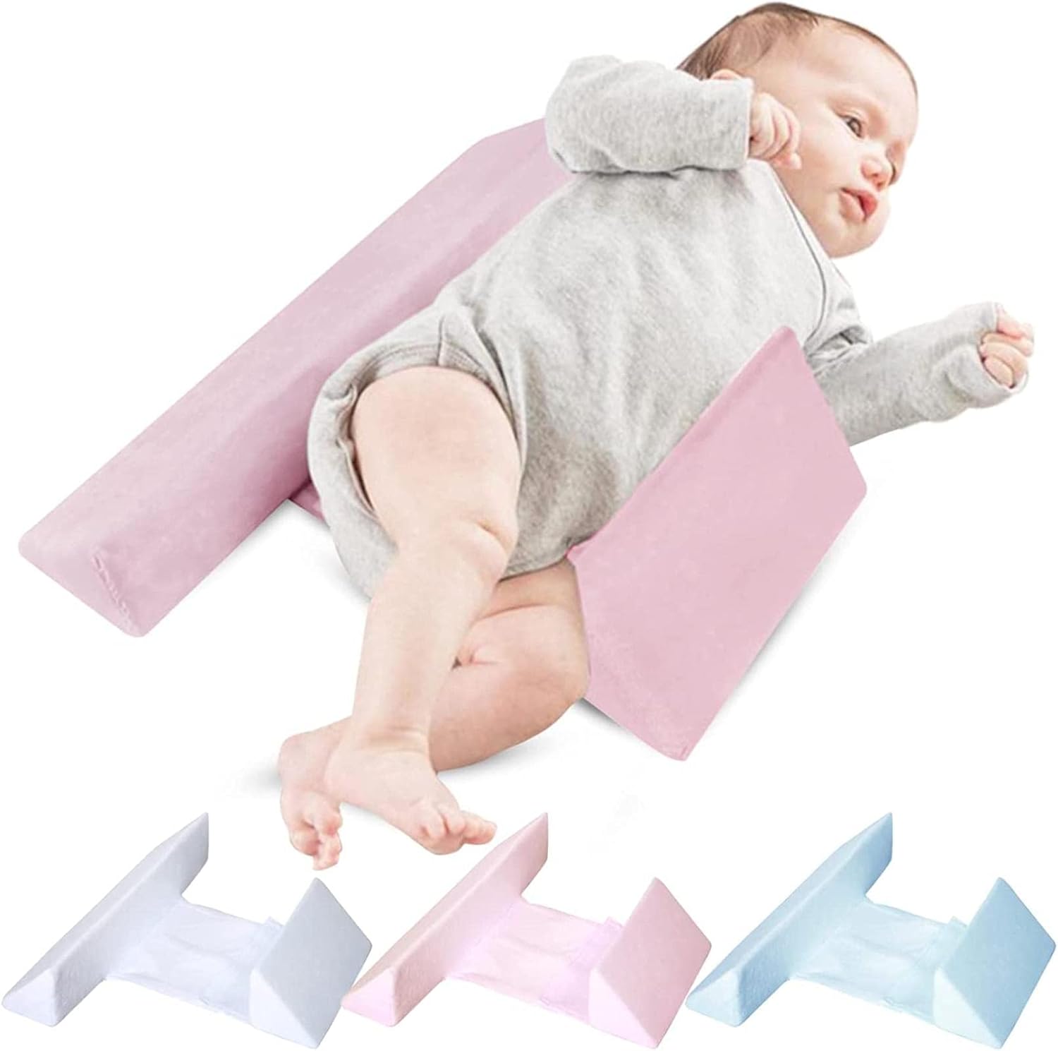 寝返り防止 寝返り防止クッション うつ伏せ防止 ベビー 赤ちゃん クッション 長さ調整可能 ママも安心 ピンク 乳幼児突然死症候群リスク軽減 窒息防止 ３歳ごろまで クリアランスsale 期間限定 新生児 カバー洗濯可能