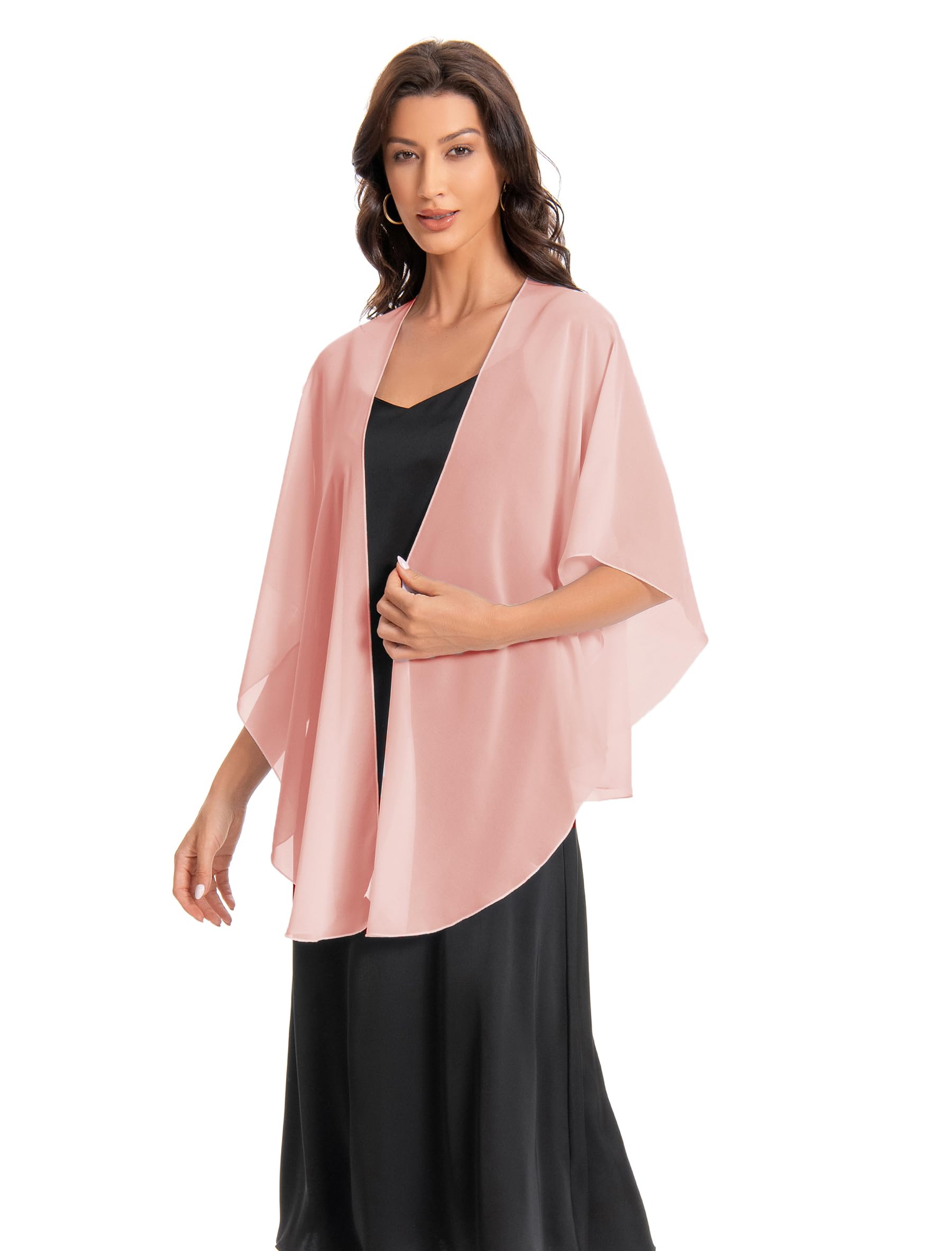 Shawls and Wraps for Evening Dresses Sheer Chiffon Women Elegant Soft Silky Scarf Scarve Wedding Bridal Stole