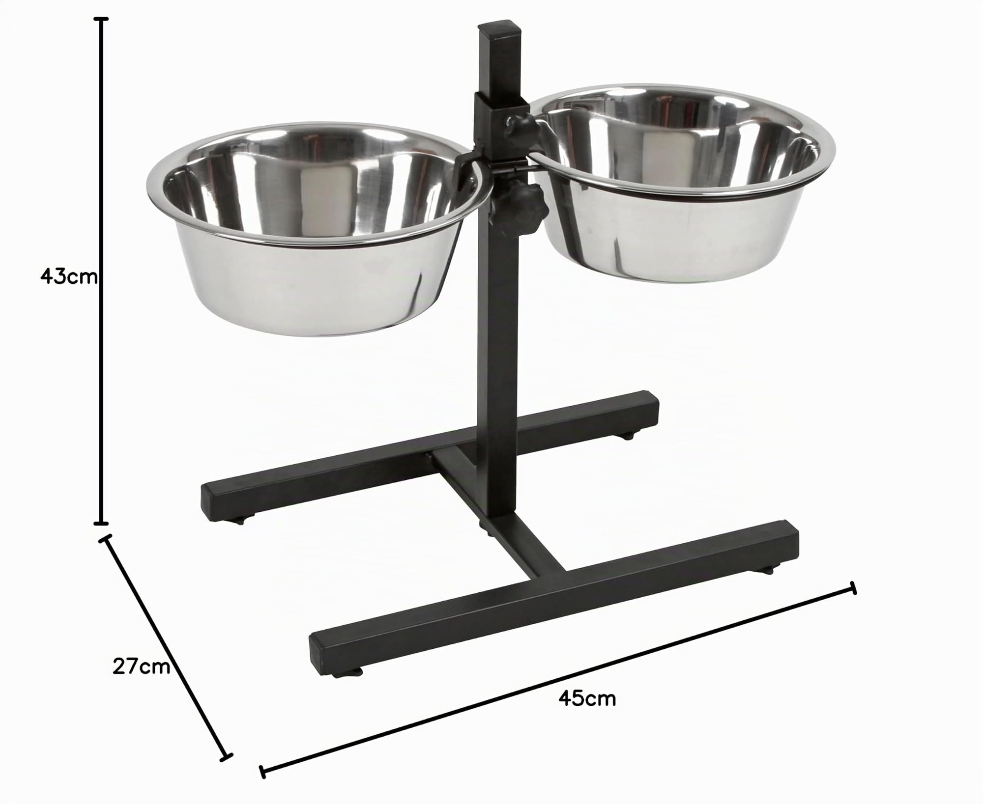 KERBL Bar alimentation avec ecuelle pour chien - 2x1800ml