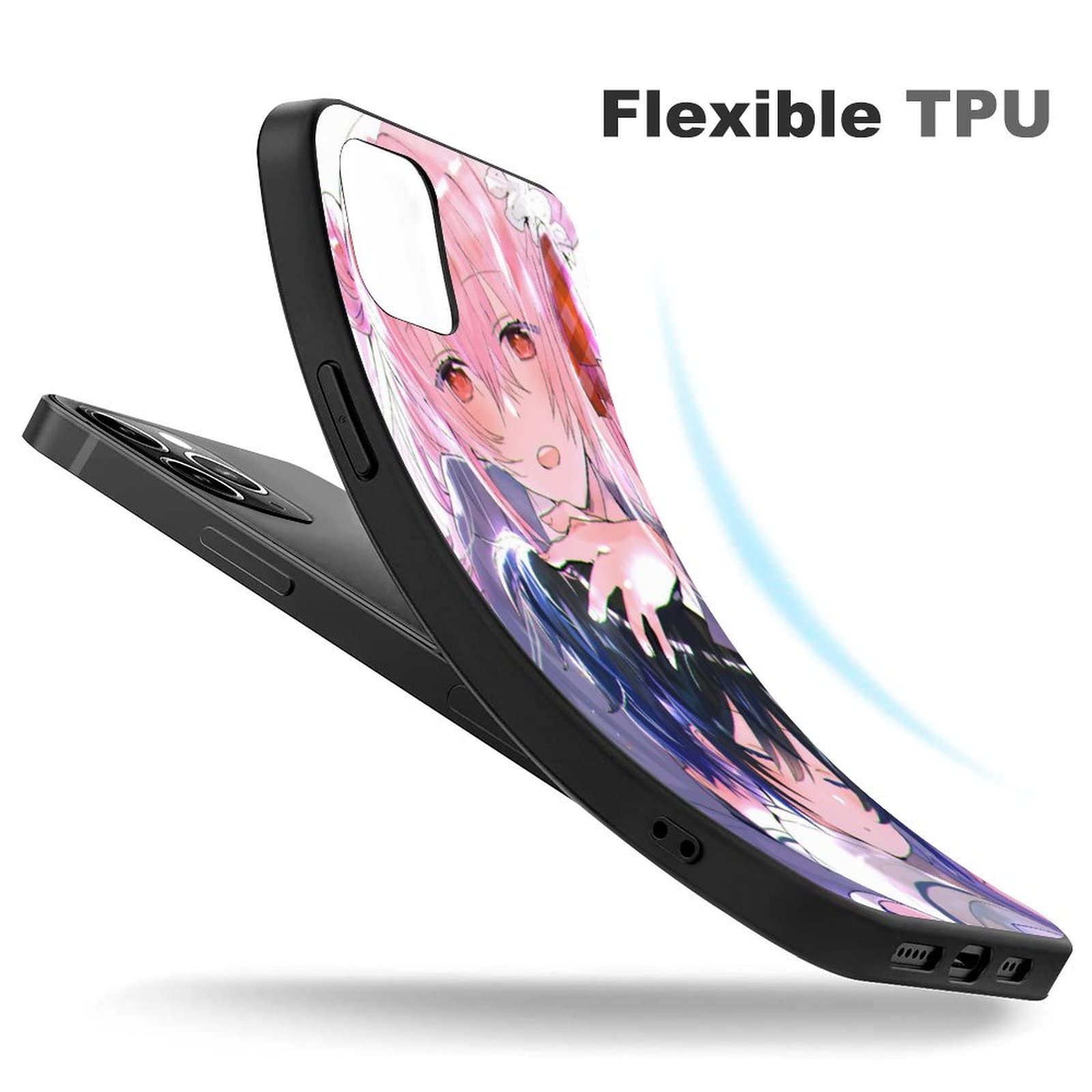 Amazon.co.jp: iPhone 12 用ケース 萌え アニメ柄 ハッピーシュガー
