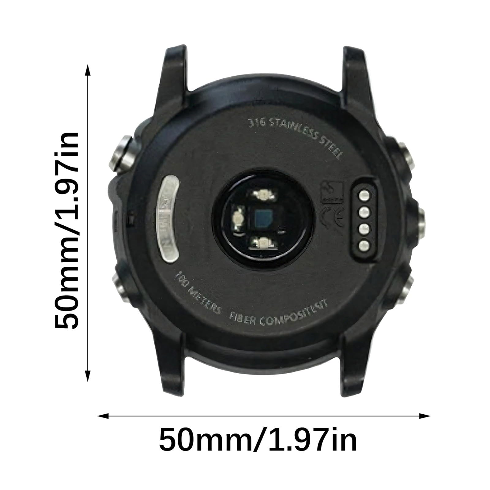 Coque arrière de rechange pour montre intelligente garantissant une précision et une résistance de 10 ATM et boîtier arrière scellé pour montre connectée
