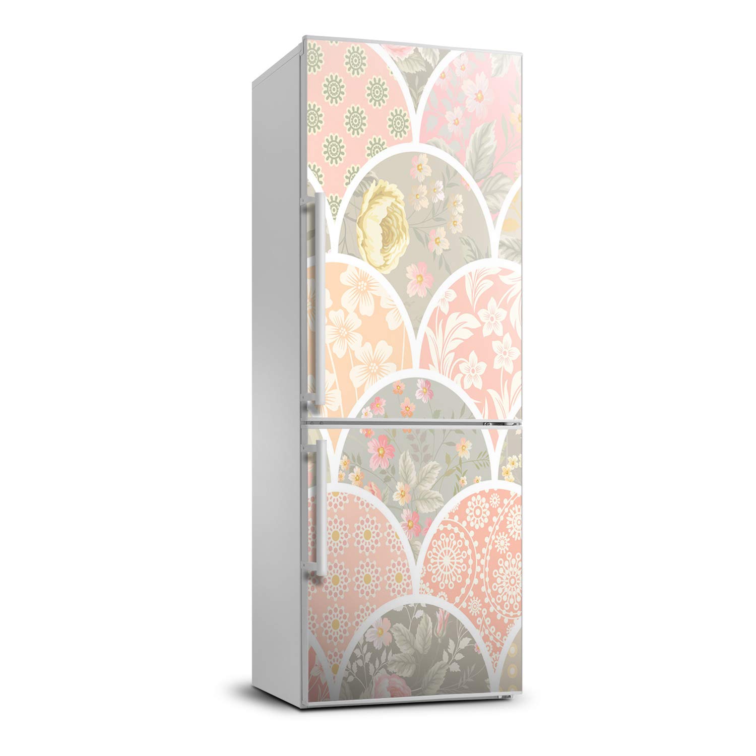 Pegatinas para refrigerador de flores de 60x180 cm que dan vida a su cocina moderna