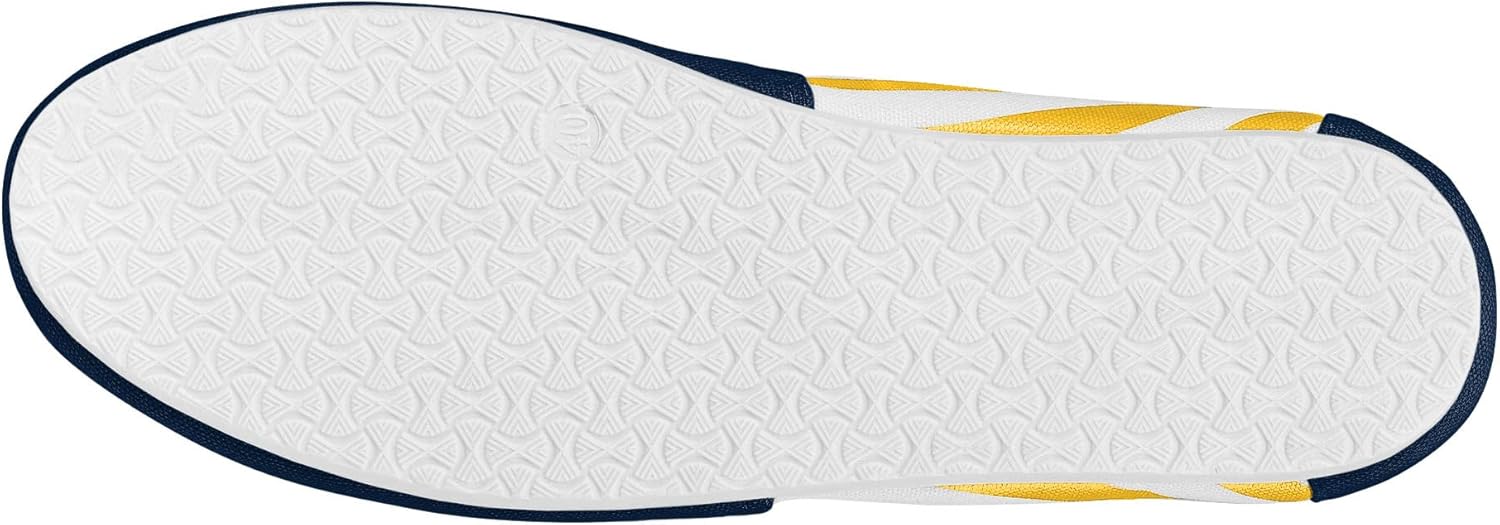 FOCO California Golden Bears NCAA Womens Stripe Canvas Shoes - M