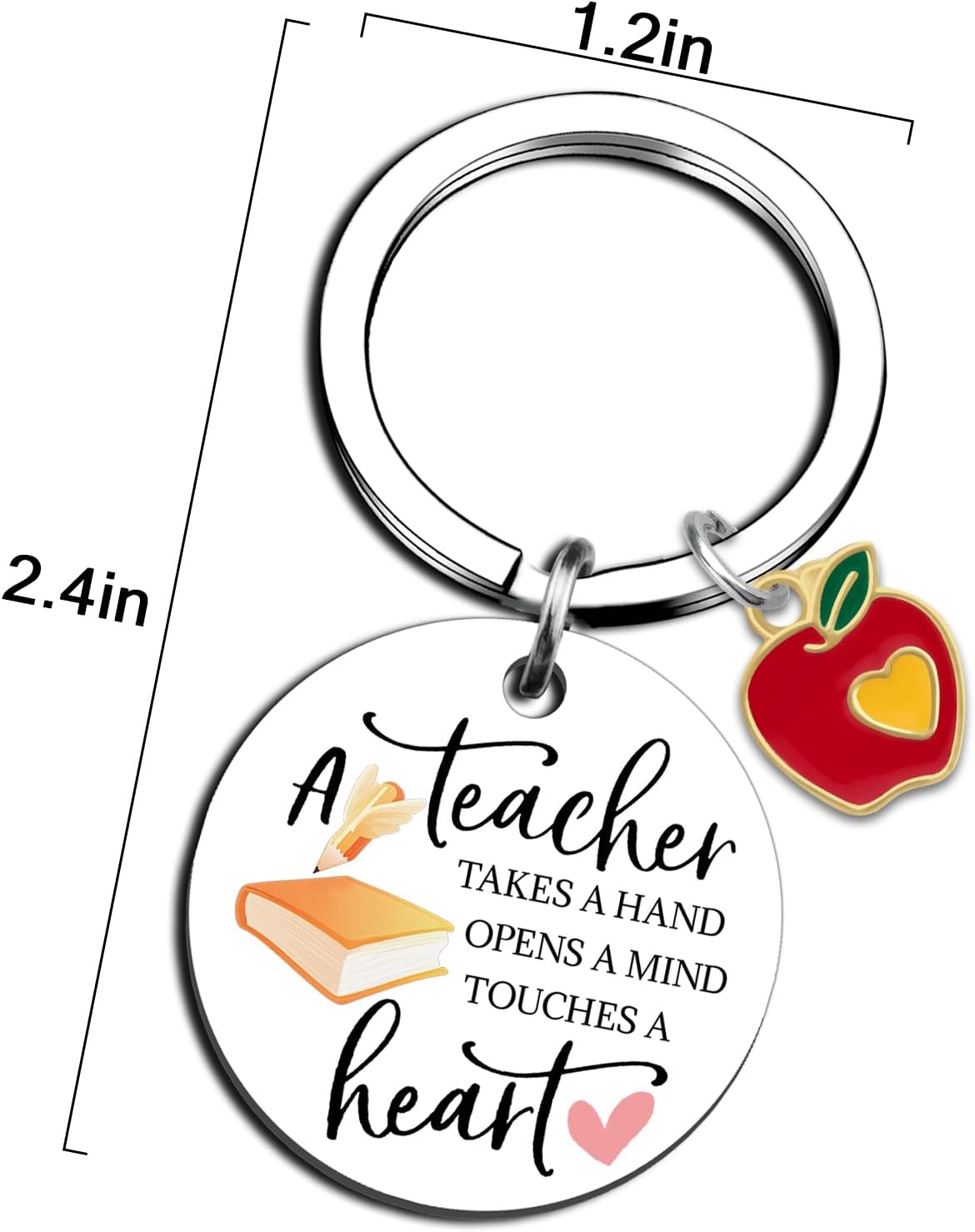 Valentines Day Gifts for Teachers Best Teacher Gifts from Students Teachers Christmas Thanksgiving Gift for New Teacher Keychain - Image 6